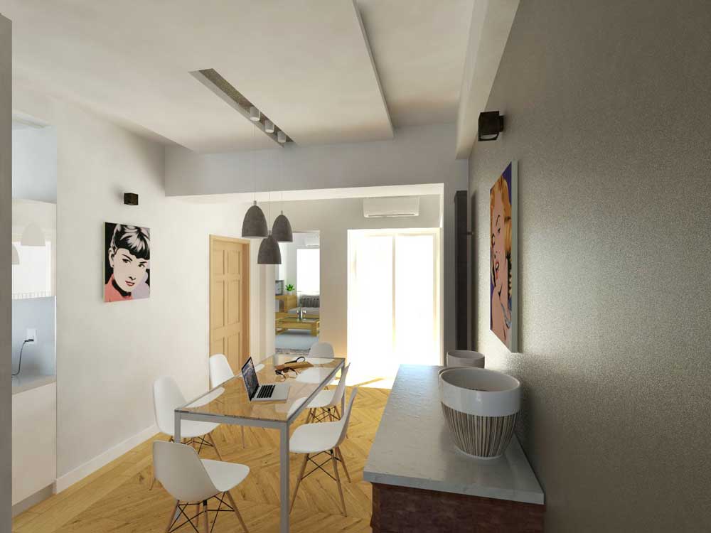 CASA-AI-render-living-pranzo venendo dalla zona notte - architetturaincasa