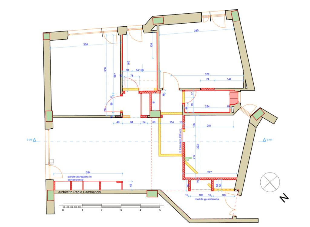 casa EG pianta demolizioni ricostruzioni