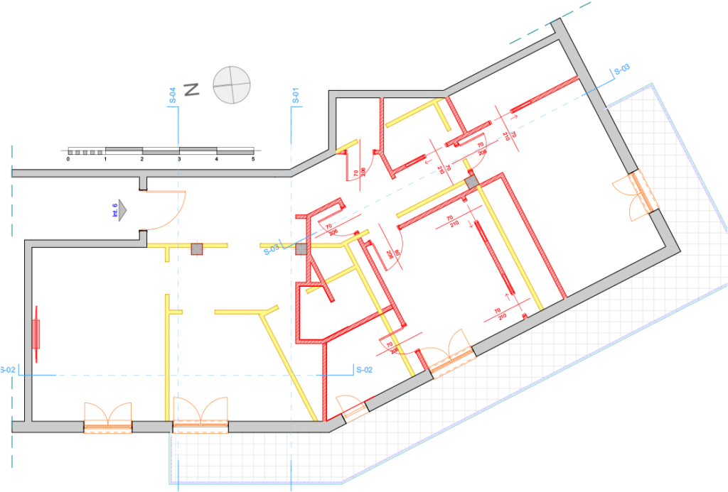 pianta - ristrutturazione Casa C